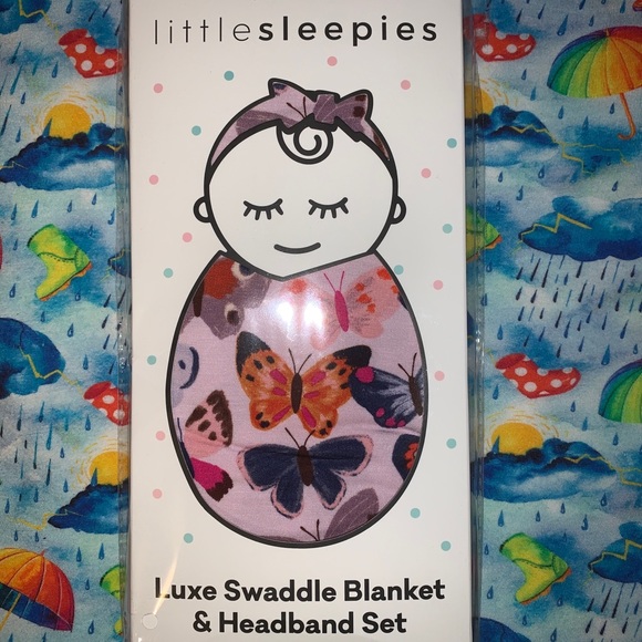 Little Sleepies Butterfly Swaddle Set